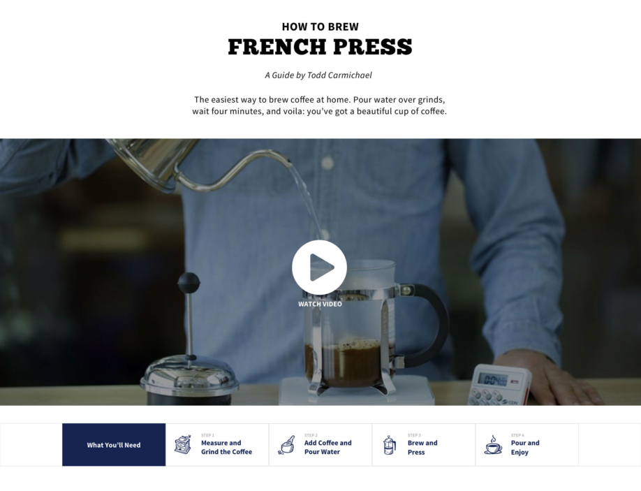 La Colombe french press guide
