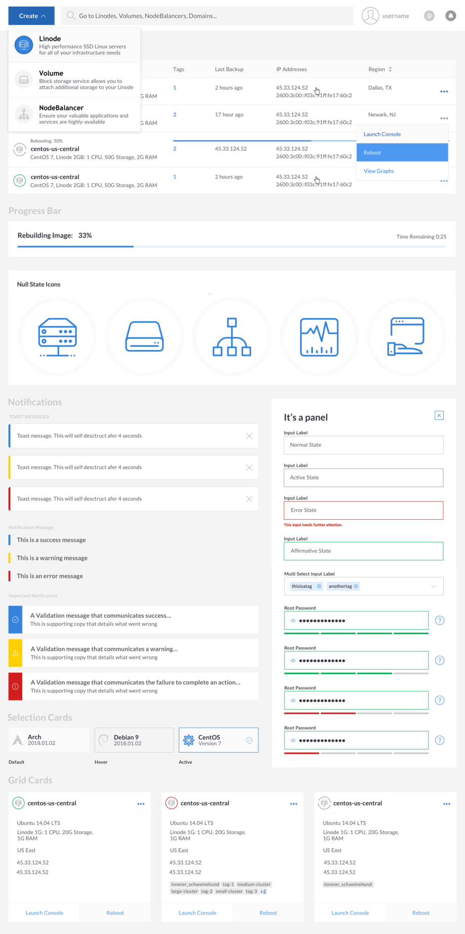 Linode - UI Kit