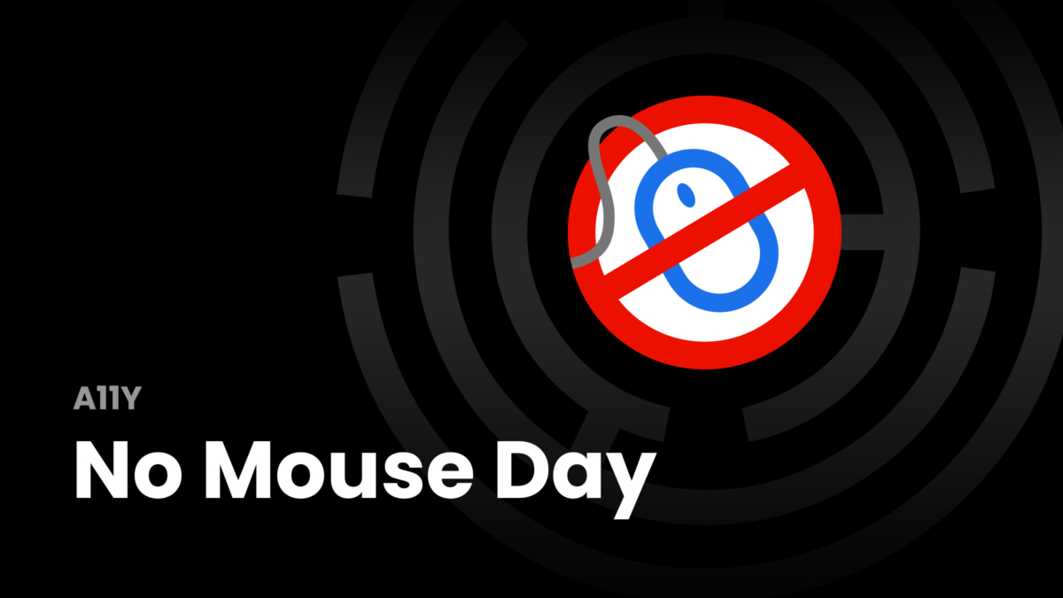 no mouse day event. desktop mouse with stop sign.