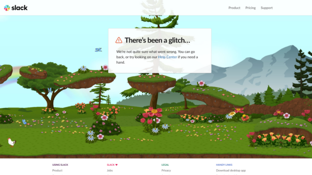 Another O3 must-have is Slack, and their 404 page is an interactive playground! 